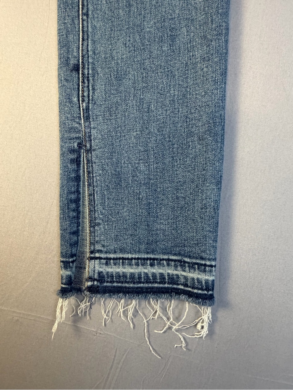Free People Mid Wash Raw Hem Jeans with Side Slit Size 29 - Picture 2 of 9